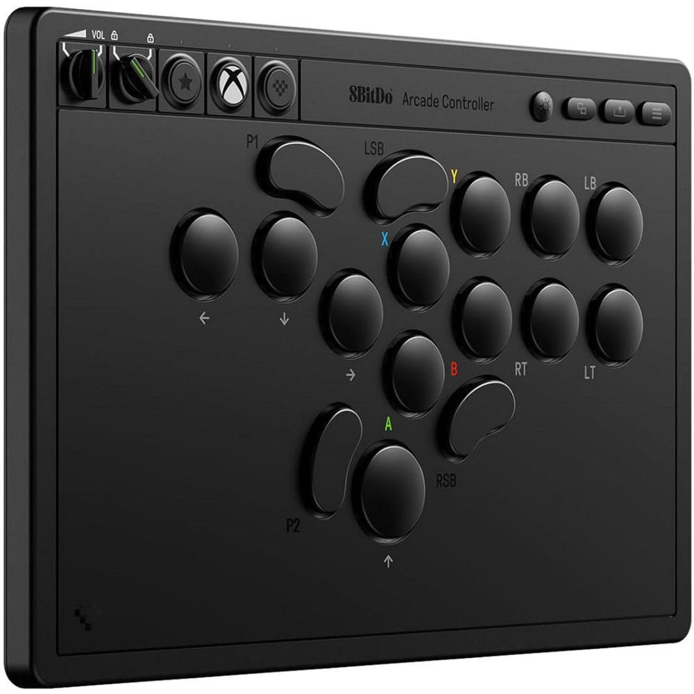 8bitdo arcade controller for xbox (zwart, 2.4 ghz usb, xbox series x|s, xbox one, pc)