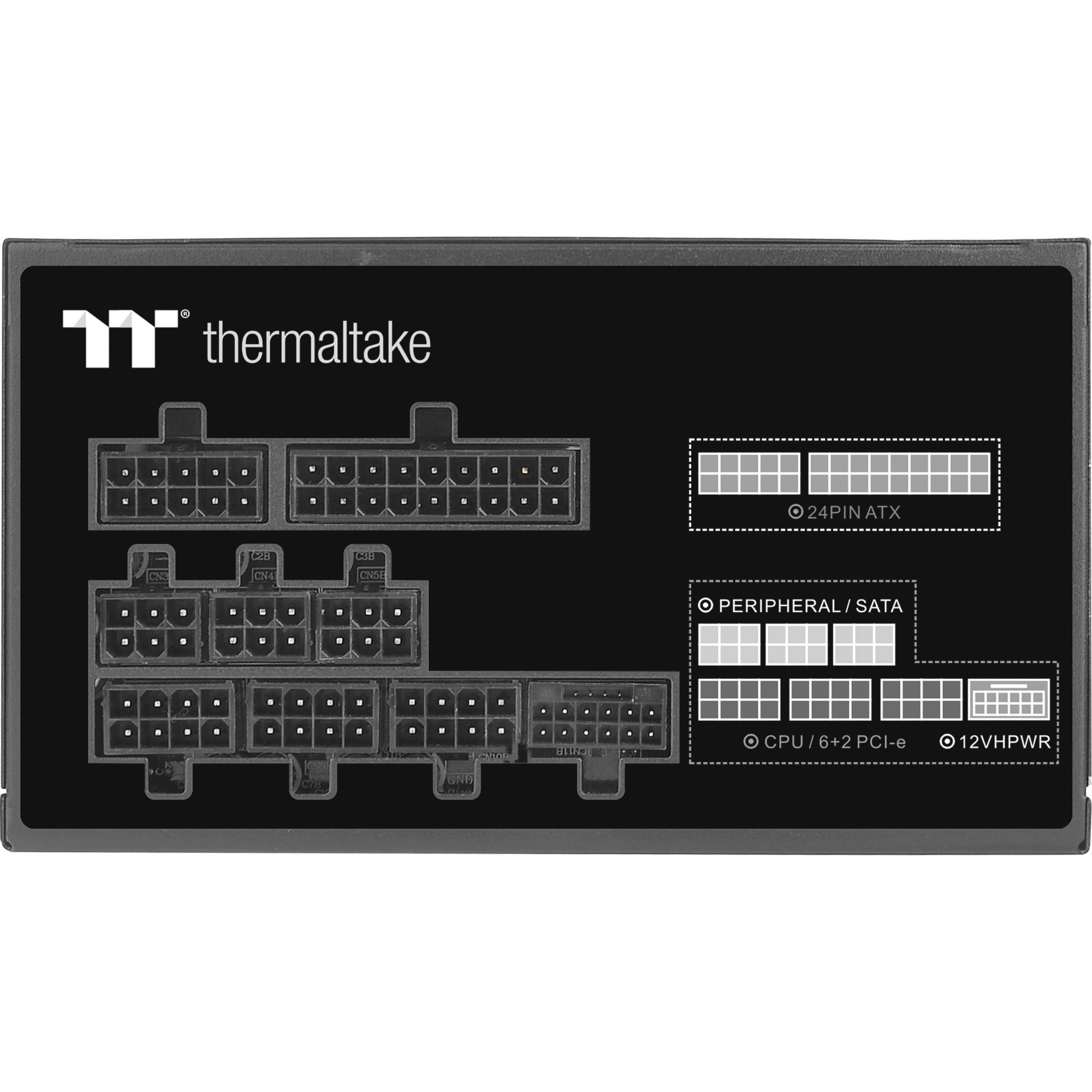Thermaltake toughpower gf a3 gold - tt premium edition modulaire 850 watt voeding (zwart, 4x pcie)