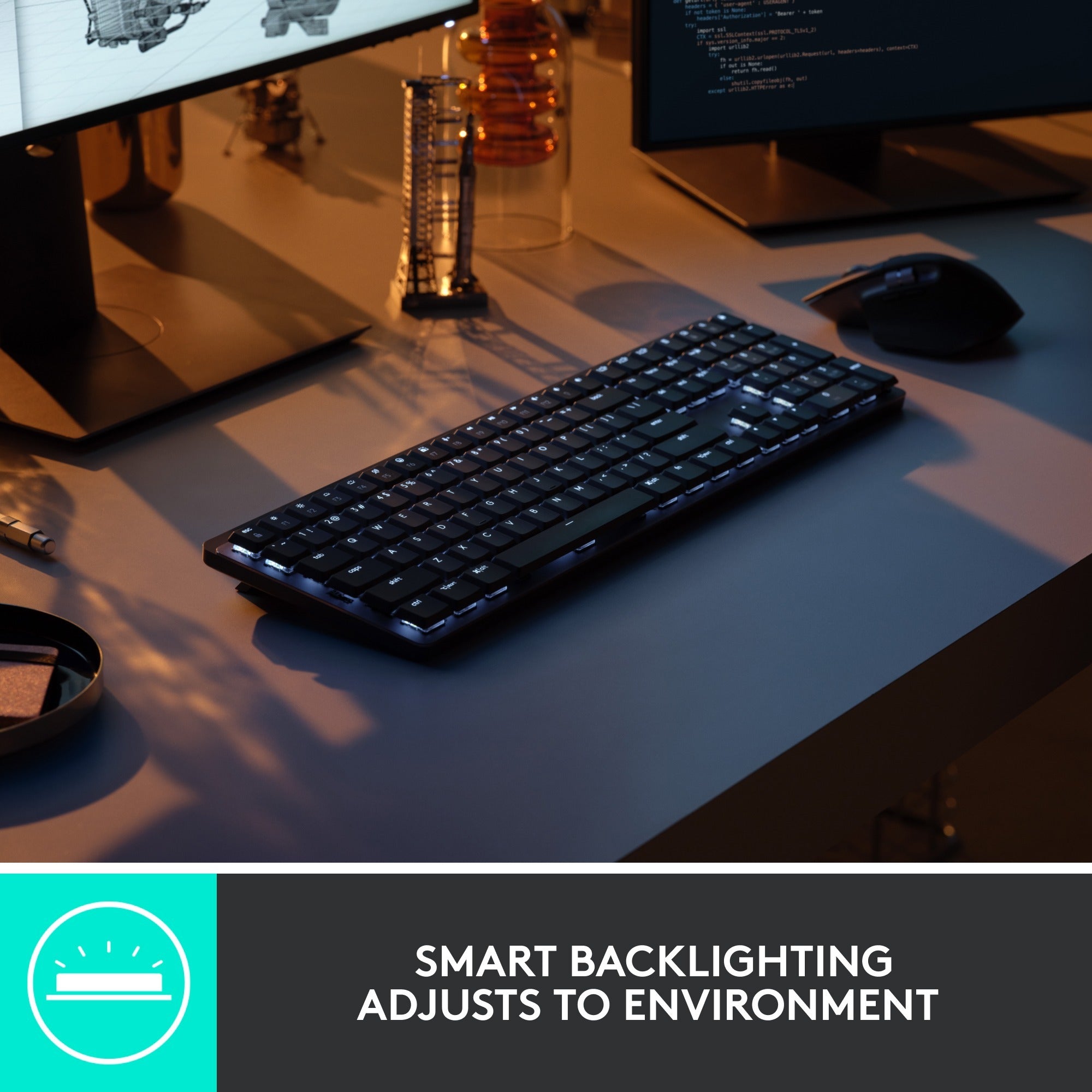 Logitech mx mechanical toetsenbord (zwart, us-international lay-out (qwerty), 100%, bluetooth)