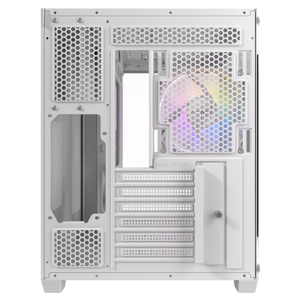 Antec cx800 argb midi tower behuizing (wit | 2x usb-a | tempered glass)