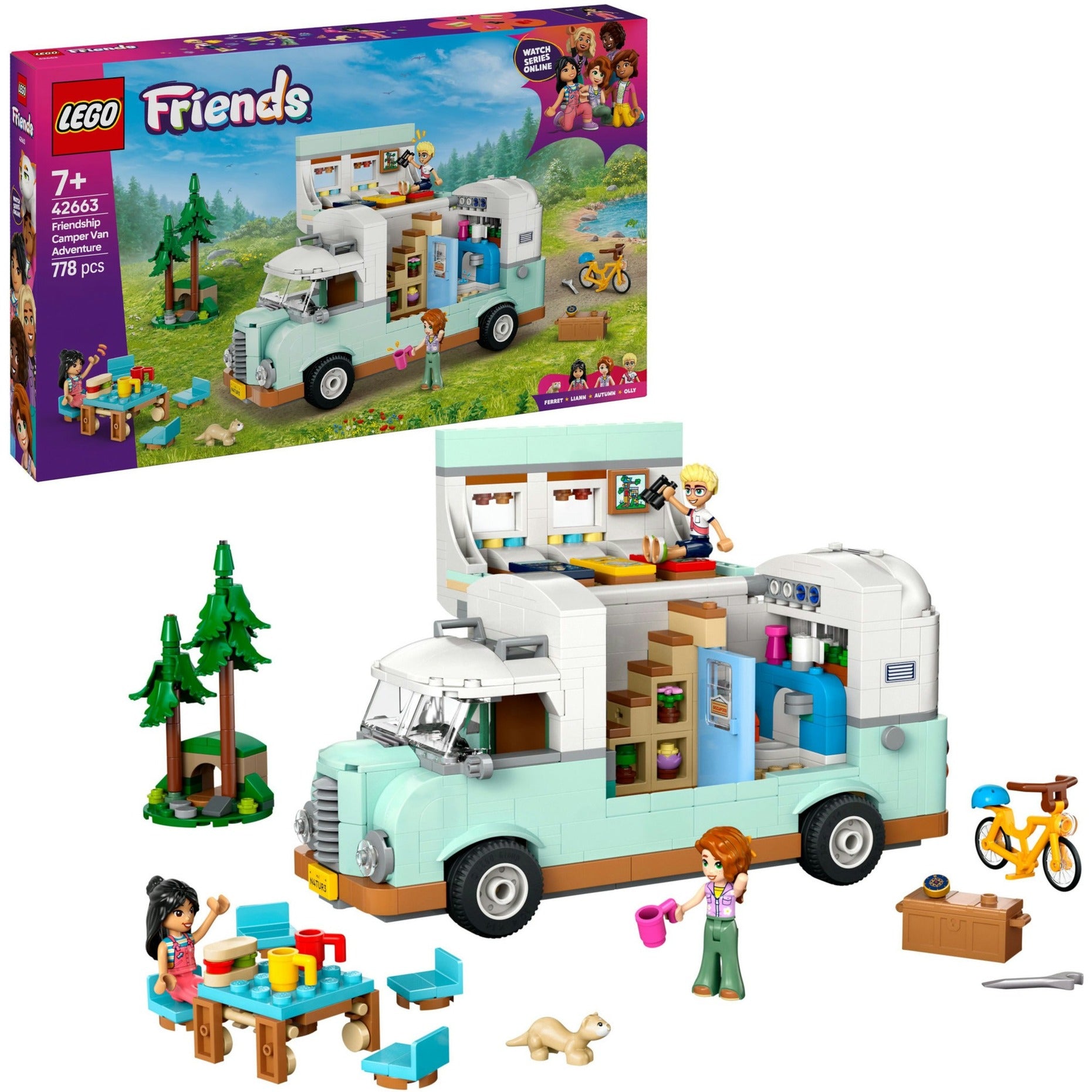 Lego Friends 42663 camperavontuur met vrienden