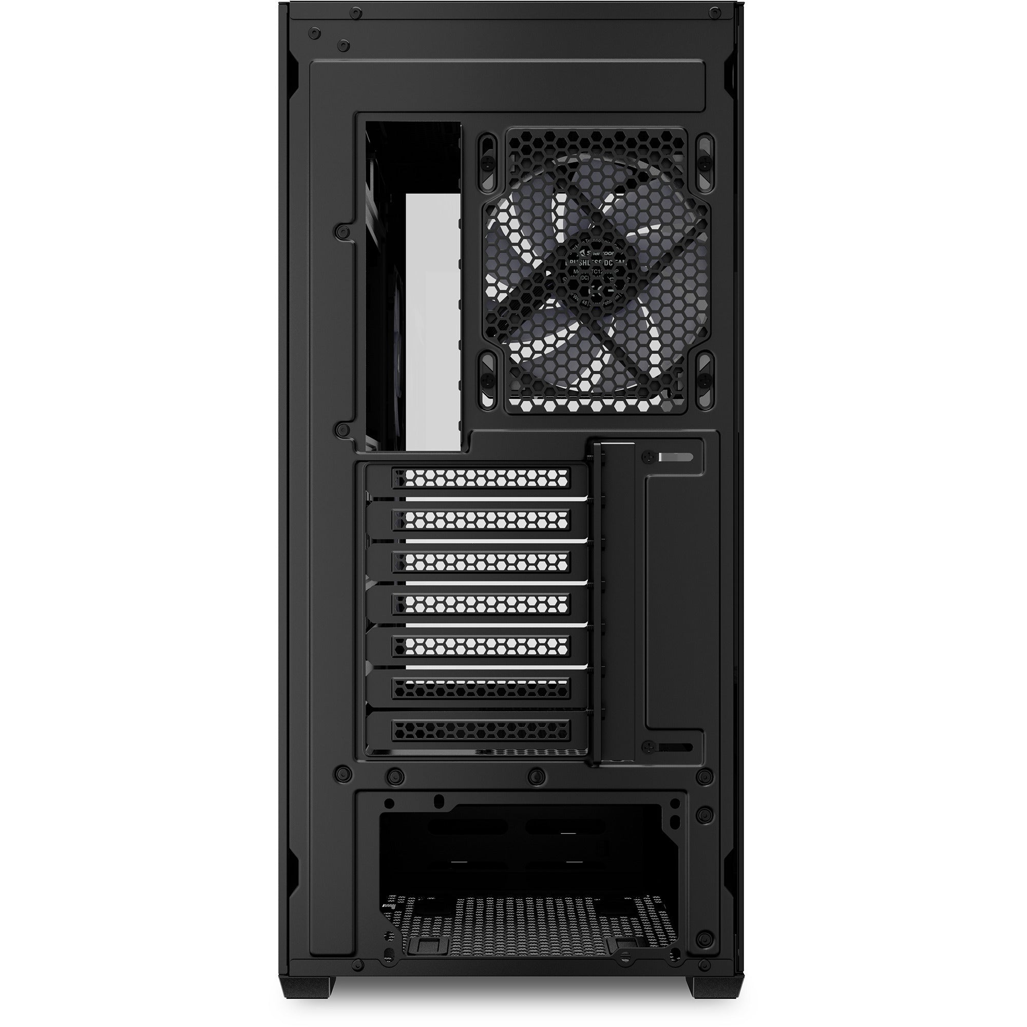 Sharkoon sk6 argb midi tower behuizing (zwart | 2x usb-a | rgb | tempered glass)