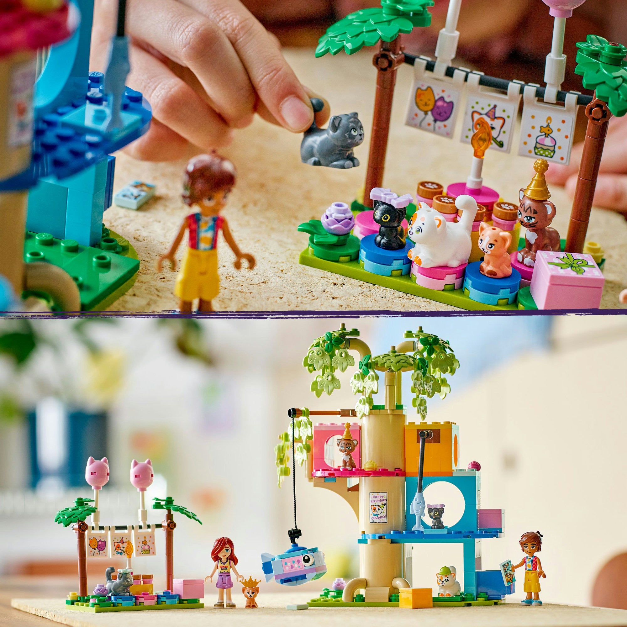 Lego 42666 Friends Kattenverjaardagsfeestjes en Boomhut