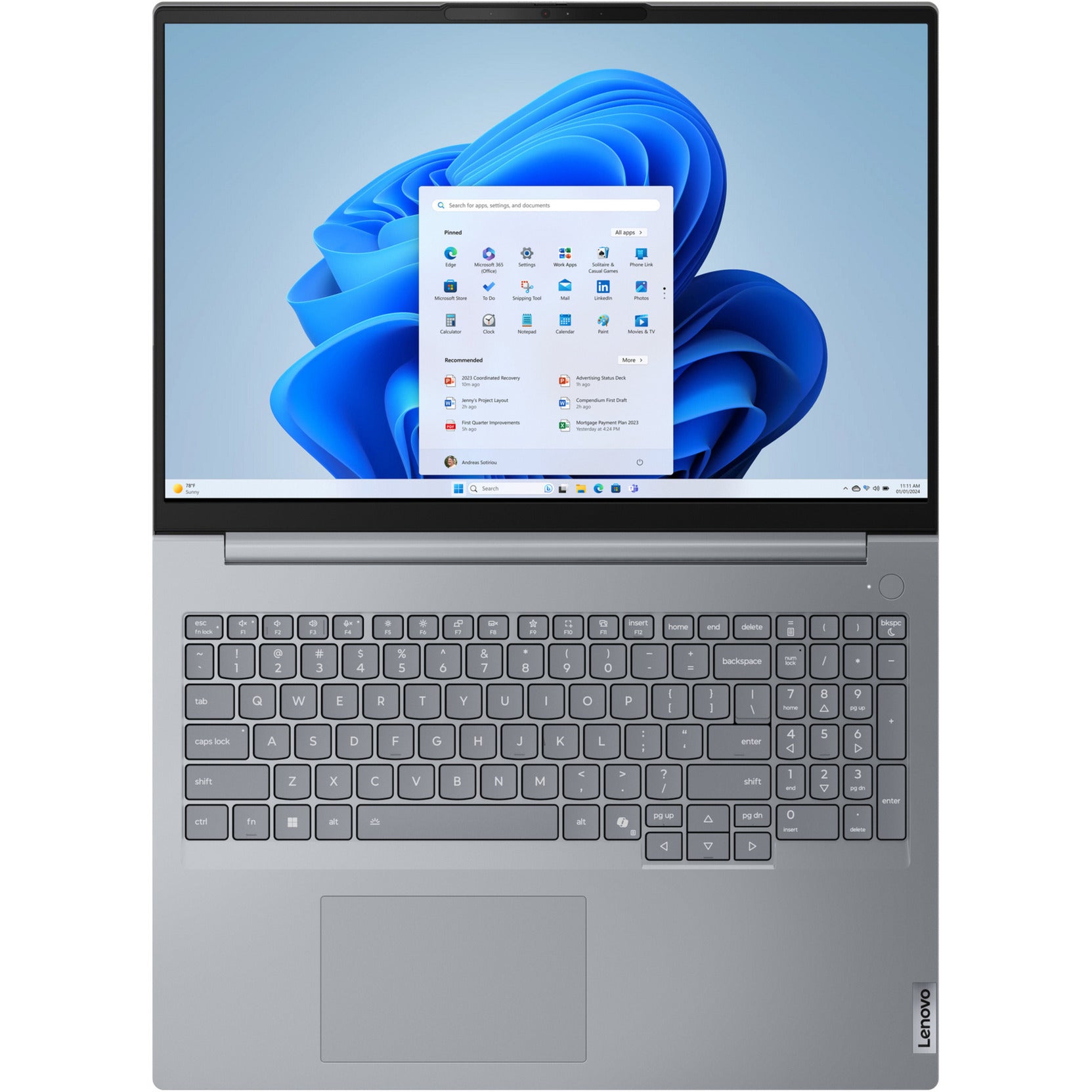Lenovo thinkbook 16 g8 irl (21sh00g0mh) 16 laptop (grijs | core i5-13420h | uhd graphics | 16 gb | 512 gb ssd)