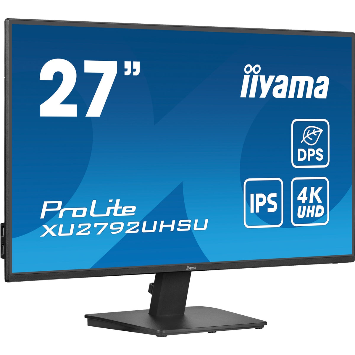 Iiyama prolite xu2792uhsu-b6 27 4k ultra hd monitor (zwart, 1x displayport, 1x hdmi, 1x usb-c, 3x usb-a)