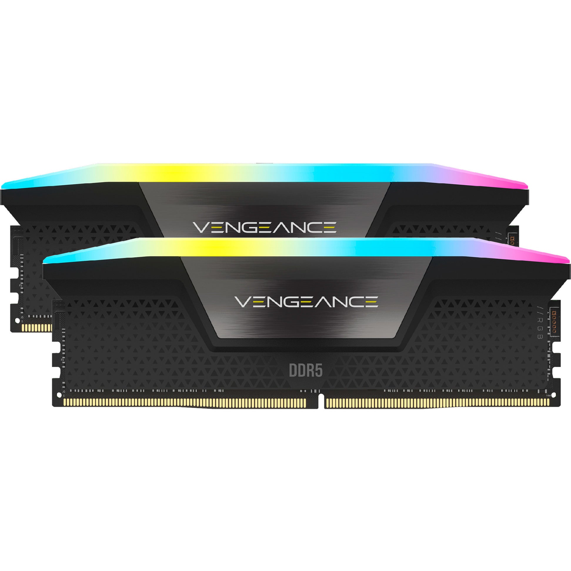 Corsair vengeance rgb 32 gb ddr5-6000 (2x 16 gb) werkgeheugen (zwart, cmh32gx5m2d6000z38, xmp, expo)