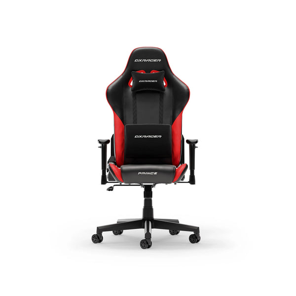 Dxracer prince l black red pvc leather gamestoel (zwart rood)