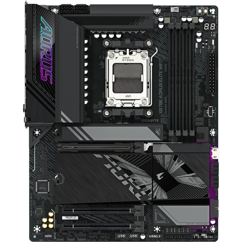 Gigabyte x870e a elite wifi7, atx, amd am5, x870, 4x ddr5, usb4, 2,5 gbe, wifi 7, pcie 5.0