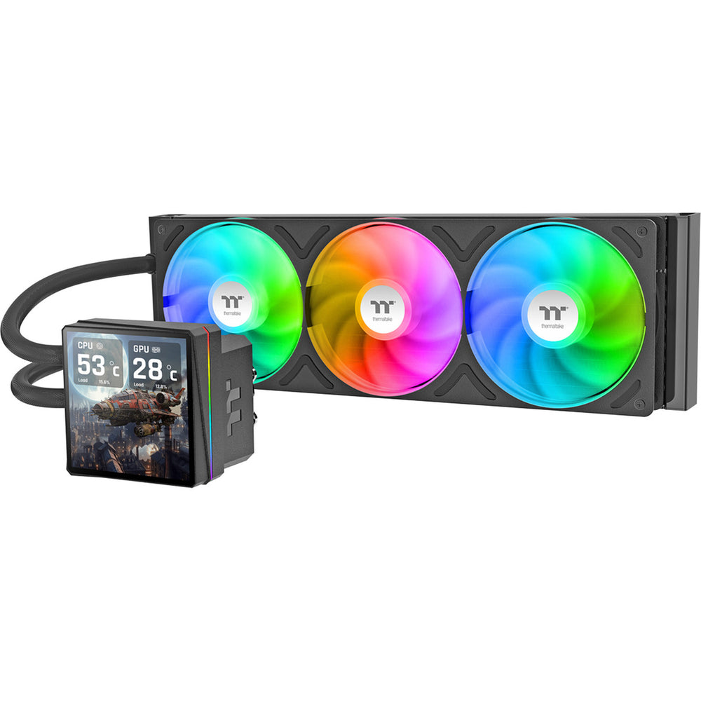 Thermaltake th360 v3 ultra argb sync aio liquid cooler waterkoeling (zwart)