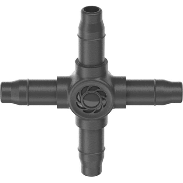 Gardena Cross Connector 4.6 mm (3/16") (dark grey, 10 pieces)