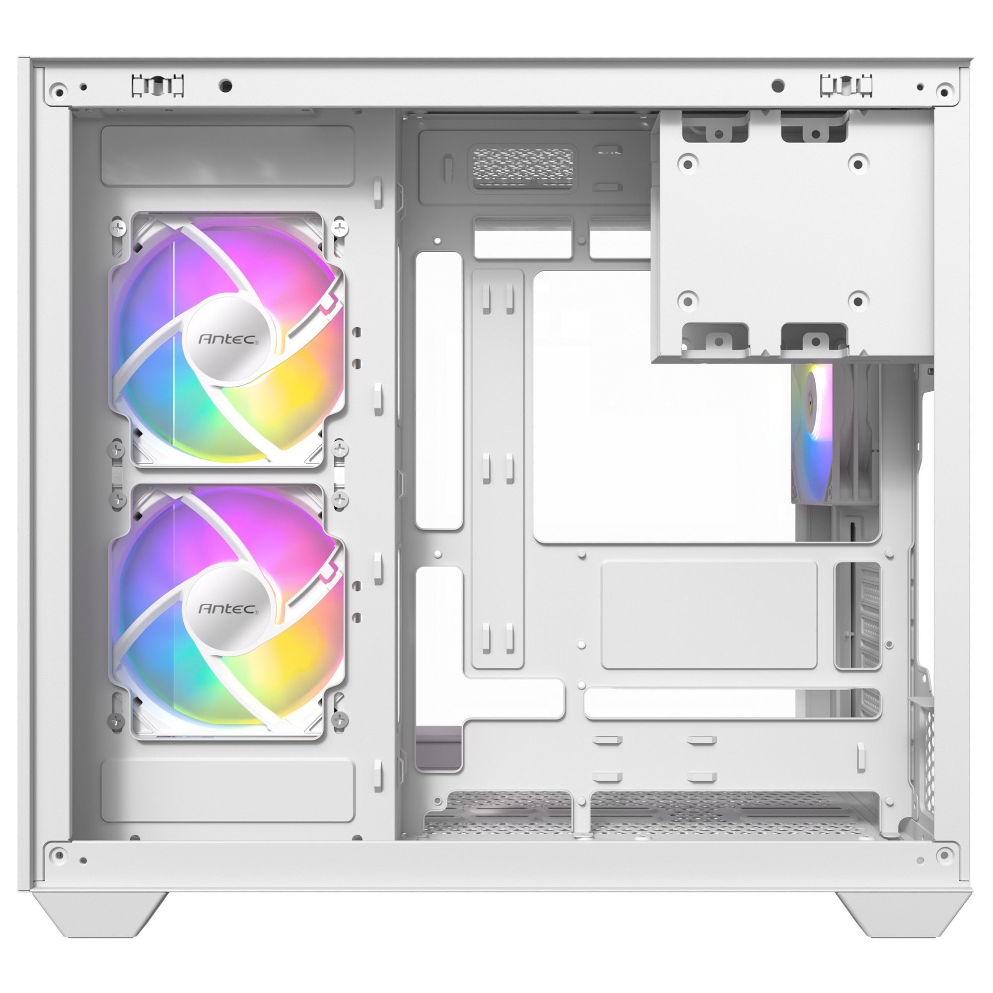 Antec cx800 argb midi tower behuizing (wit | 2x usb-a | tempered glass)