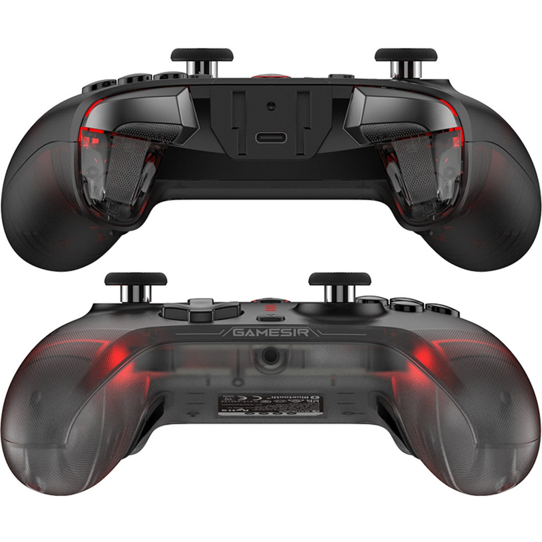 Gamesir cyclone 2 multiplatform controller - shadow black (zwart rood, usb 2,4 ghz bluetooth, switch, android, ios, pc)