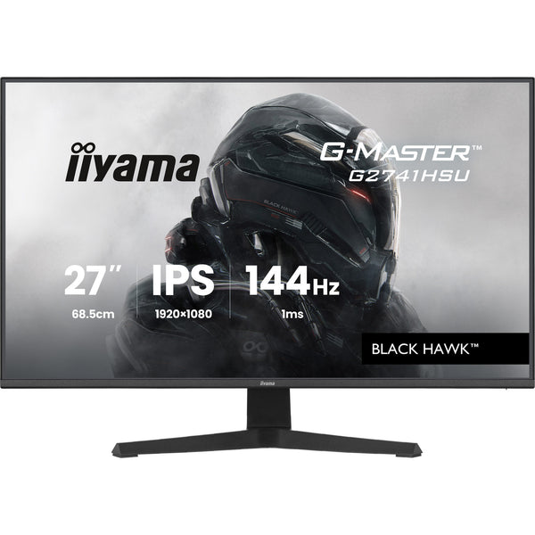 Iiyama g-master black hawk g2741hsu-b1 27 gaming monitor (zwart, 1x displayport, 1x hdmi, 2x usb-a, 144 hz)