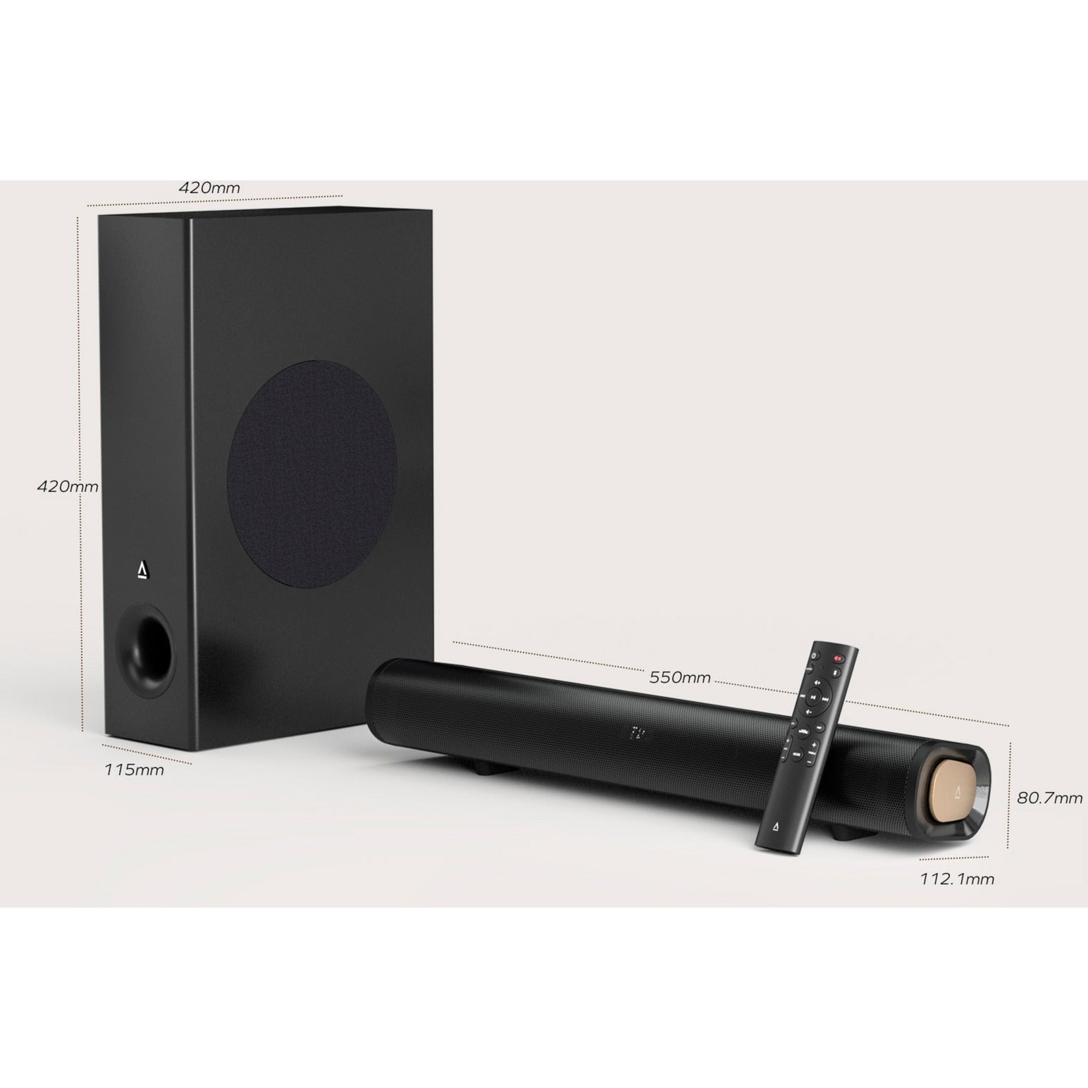 Creative stage pro soundbar (zwart, hdmi 2.0, bluetooth, usb-audio)