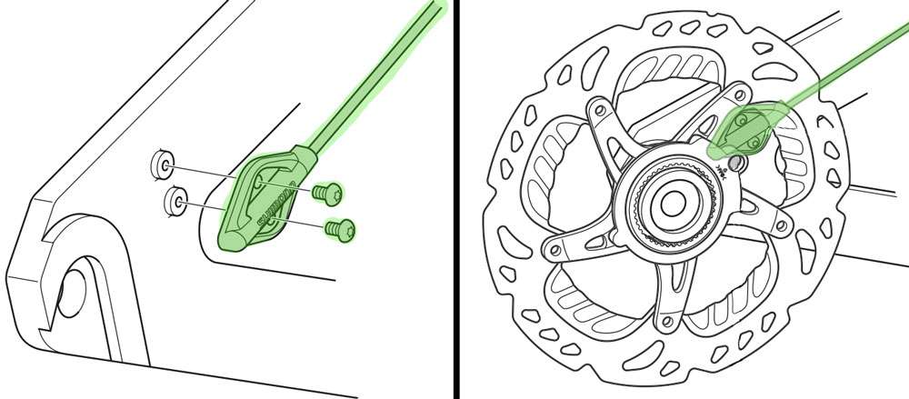 Shimano snelheidssensor stappen sm-due11