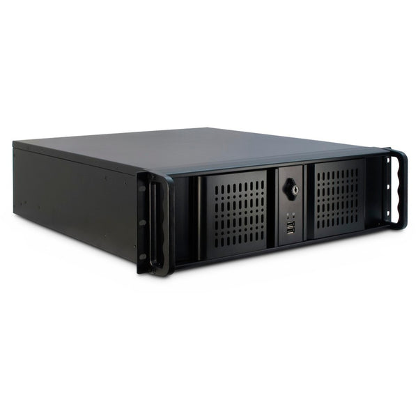 Inter-tech 3u-3098-s rackmount chassis (black | 2x usb-a)
