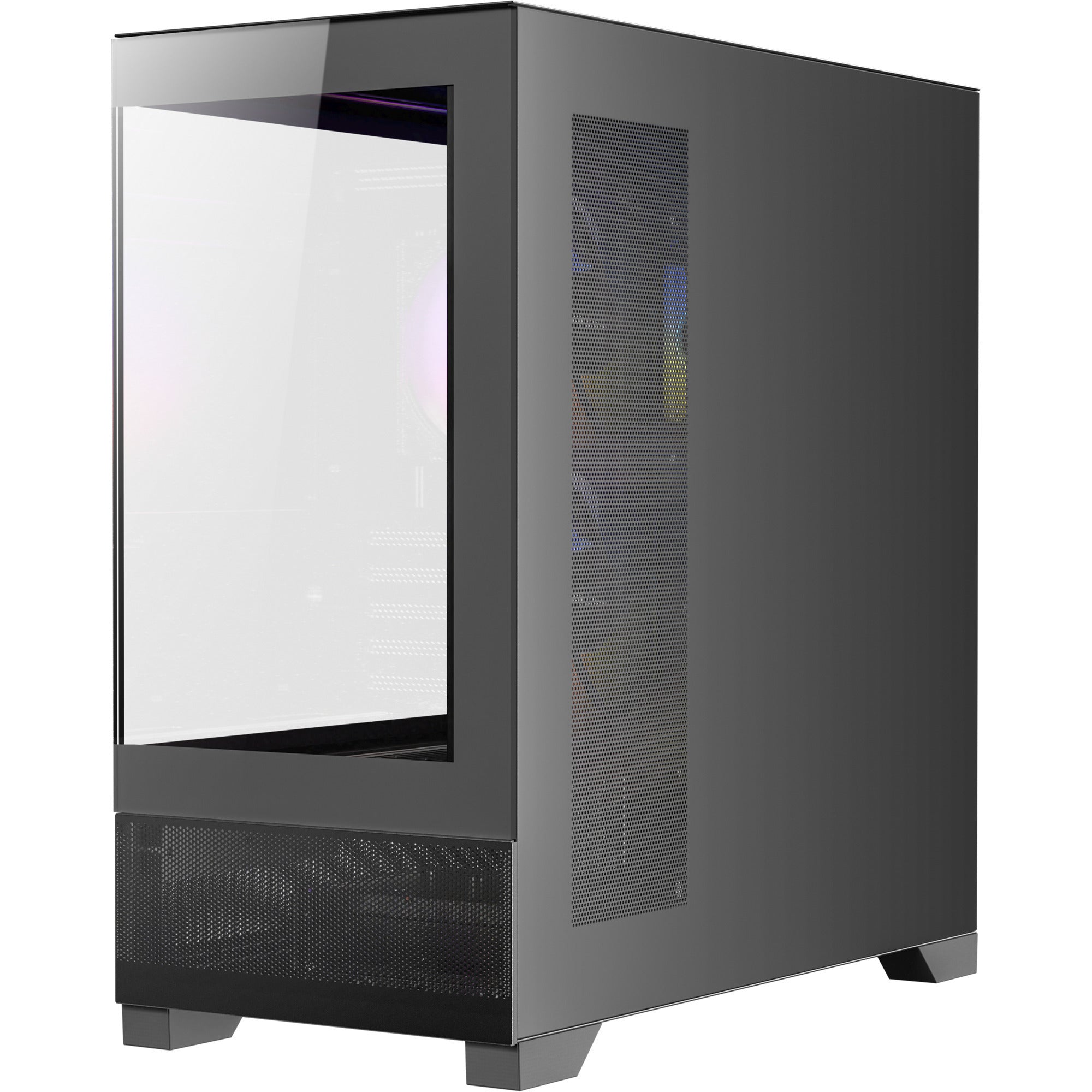 Antec cx500m argb mini tower behuizing (zwart | 2x usb-a | 1x usb-c | tempered glass)
