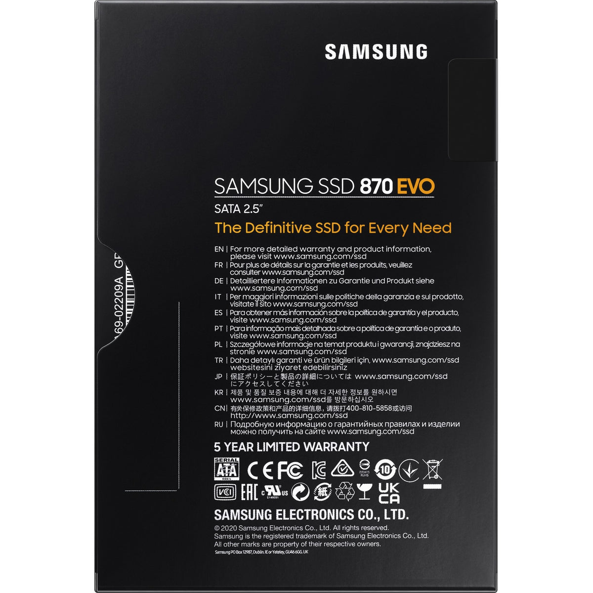 Samsung 870 evo 1 tb ssd (mz-77e1t0b eu, sata 600)