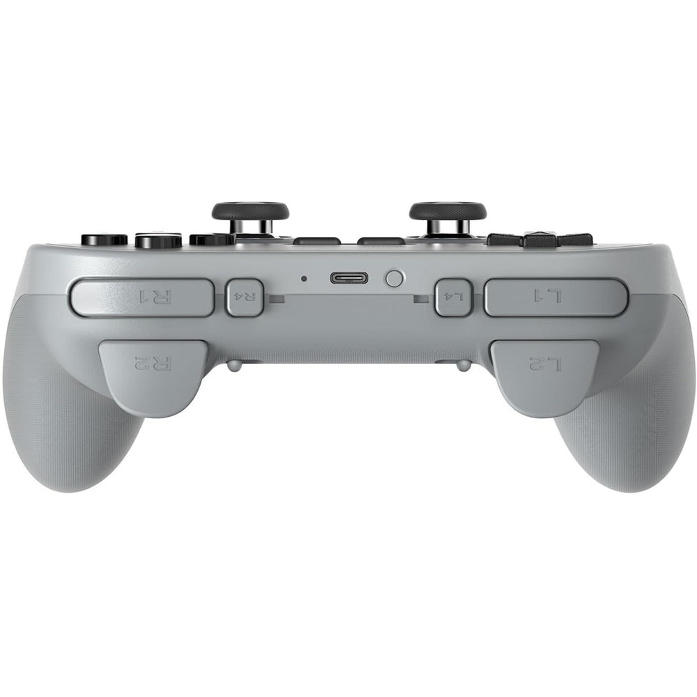 8bitdo pro 3 bluetooth gamepad (grijs zwart, switch 1 2, pc, android, 2.4 ghz bluetooth usb)