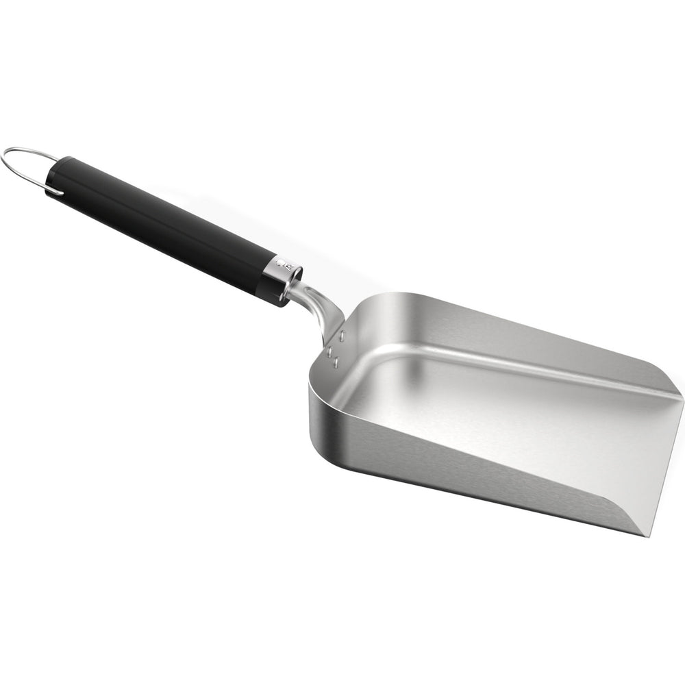 Weber schepspatel voor plancha (roestvrij staal zwart)