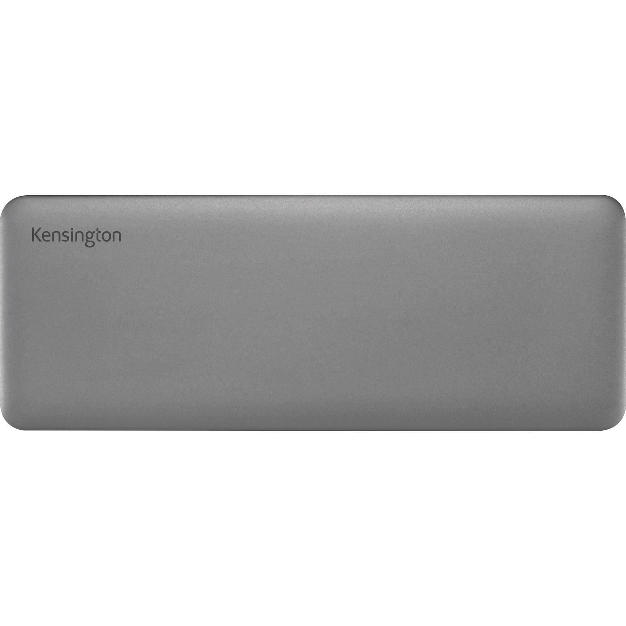 Kensington sd5760t dockingstation (zilver zwart, thunderbolt 4, usb-c, usb-a, hdmi, pd)