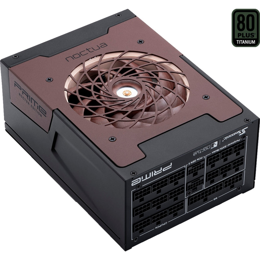 Seasonic prime tx-1600 noctua edition modulaire 1600 watt voeding (zwart, 2x 12vhpwr, 6x pcie)