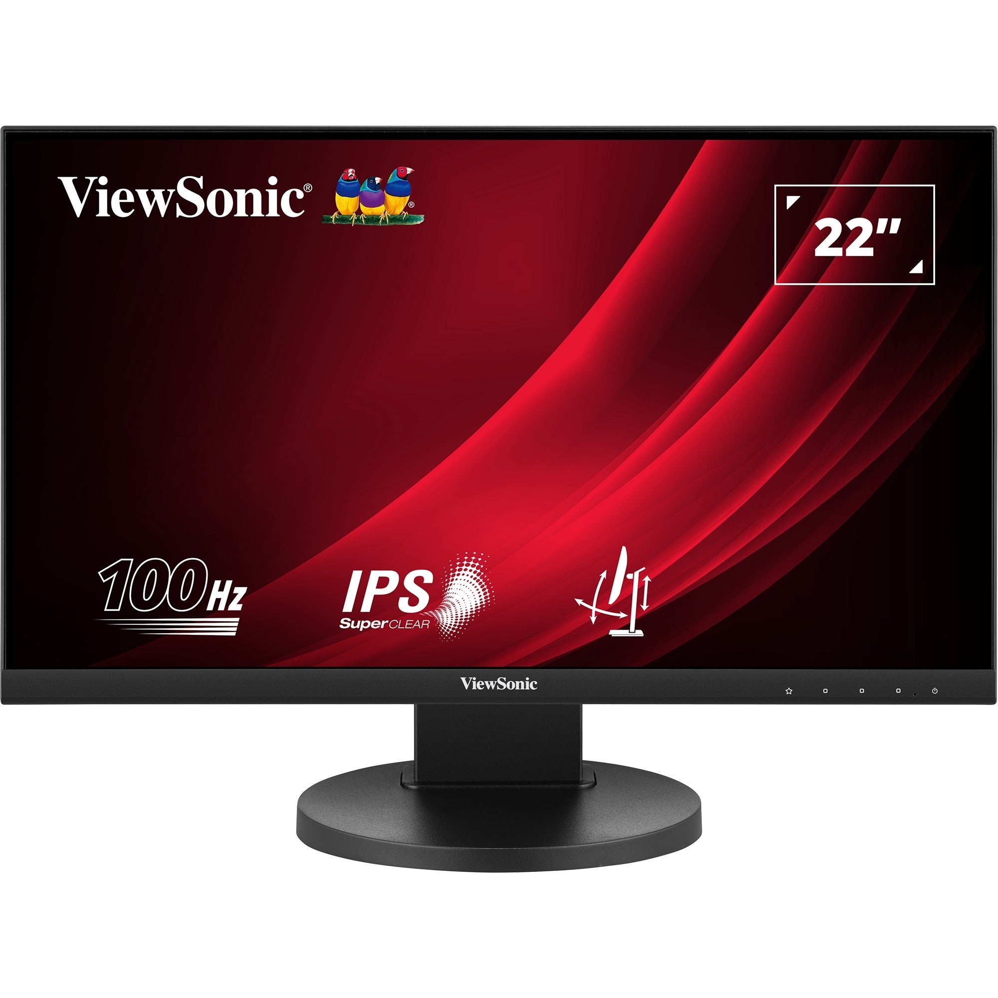 Viewsonic vg2208a-hd 22 monitor (zwart, 1x hdmi, vga, 100 hz)
