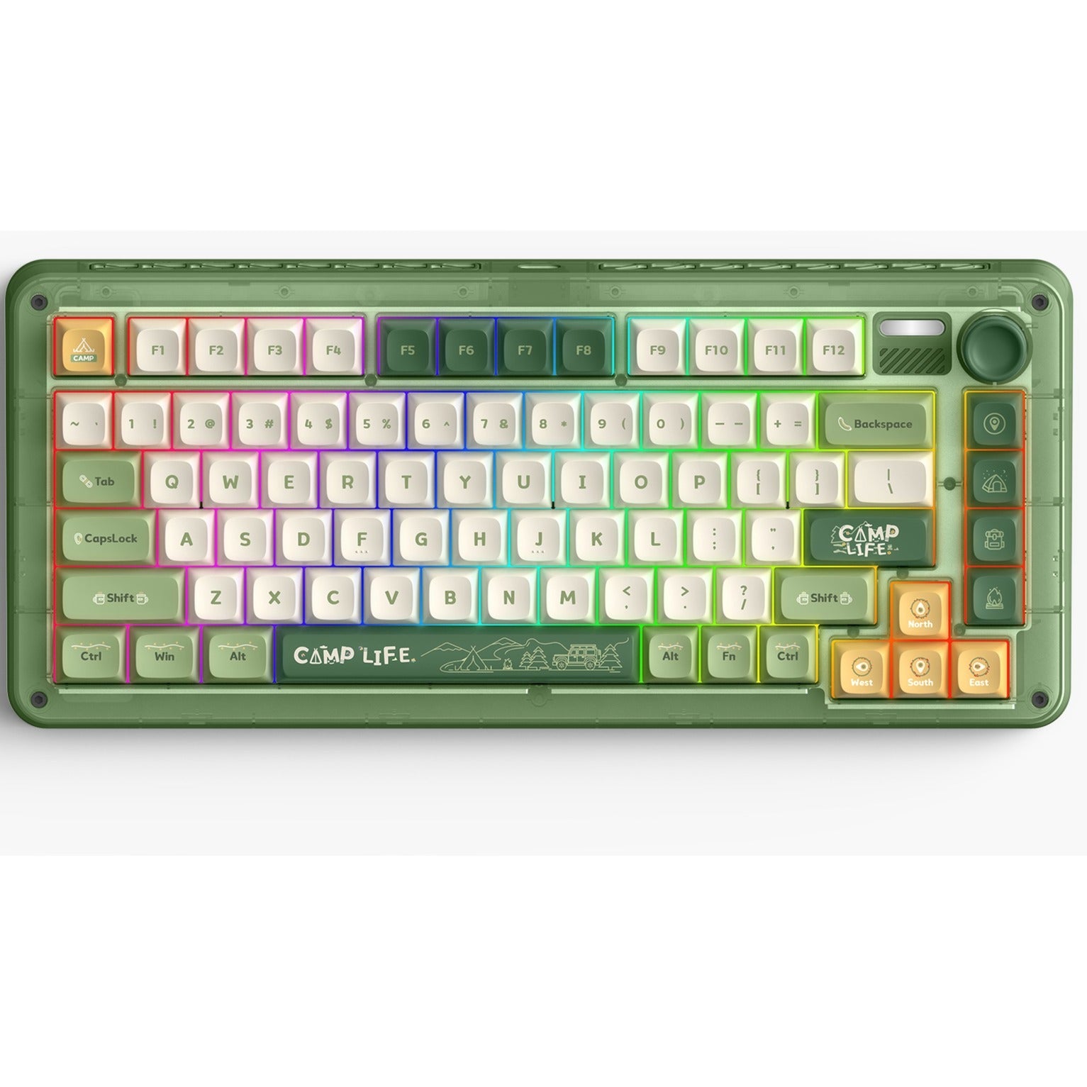 Iqunix ZX75 Camping Draadloos Mechanisch Toetsenbord