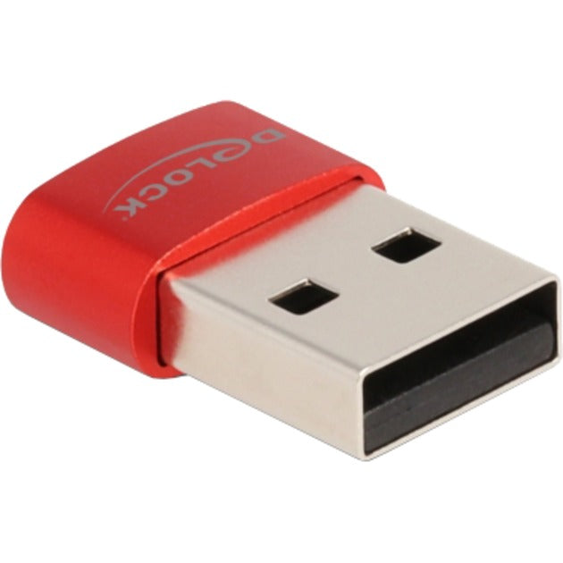 Delock usb-a 2.0 naar usb-c adapter (rood)