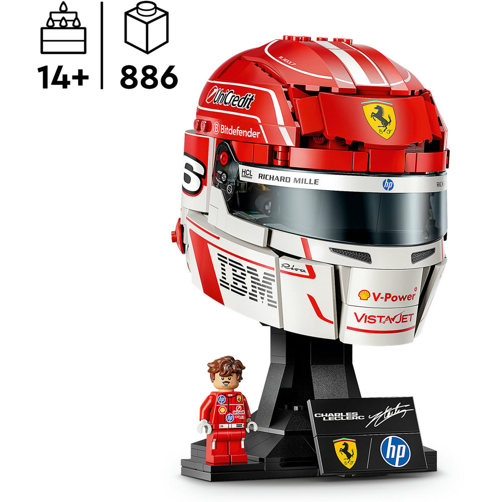 Lego editions - scuderia ferrari hp helm van charles leclerc constructiespeelgoed (43014, retail)