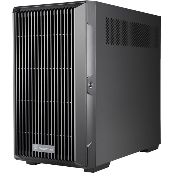 Silverstone cs382 mini tower behuizing (zwart | 2x usb-a | 1x usb-c)