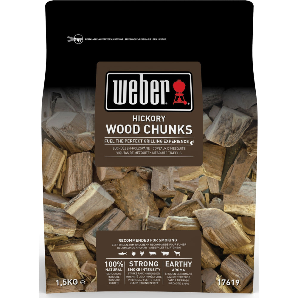 Weber hickory houtblokjes aromahout (1,5 kg)