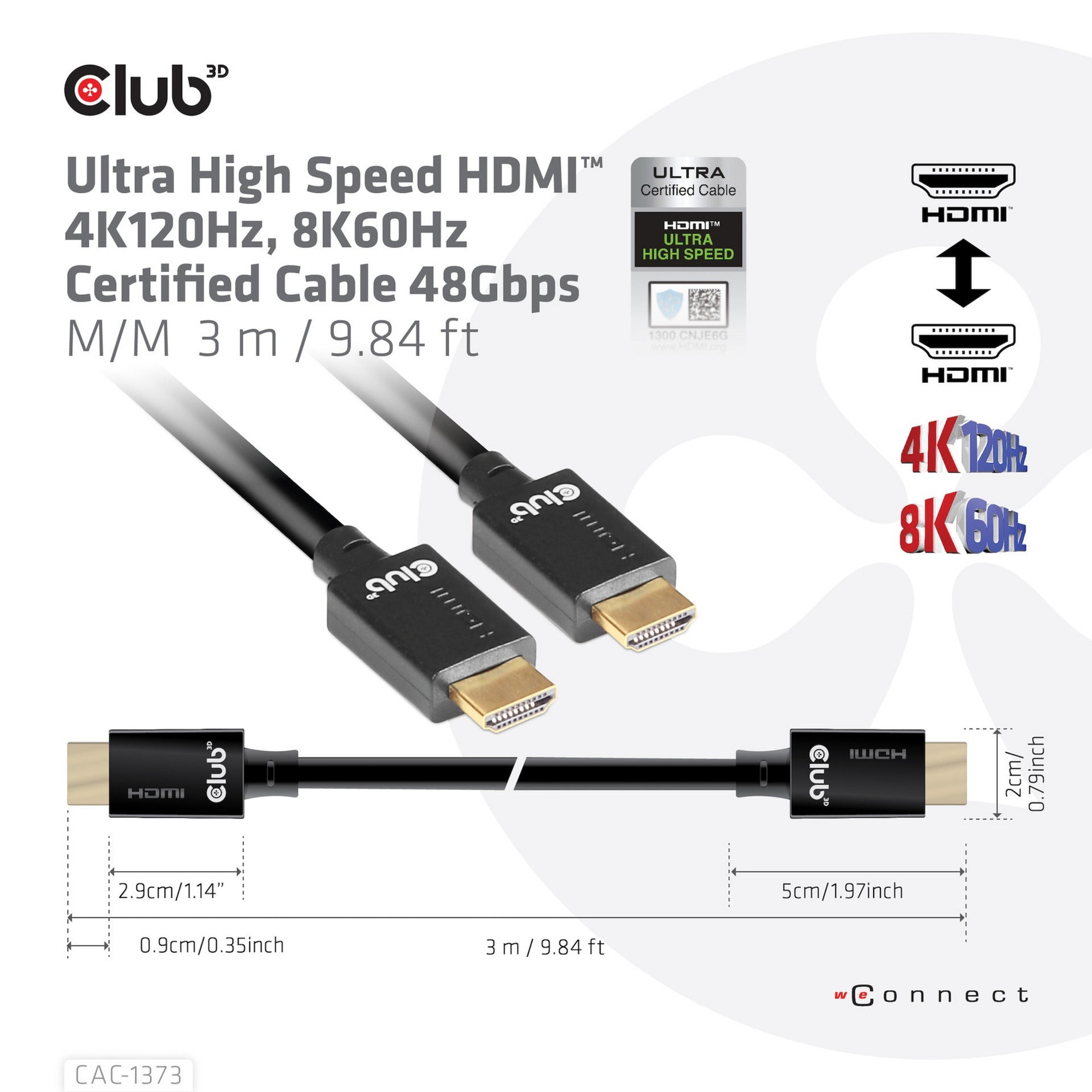 Club 3D Club 3D Ultrahoge Snelheid HDMI