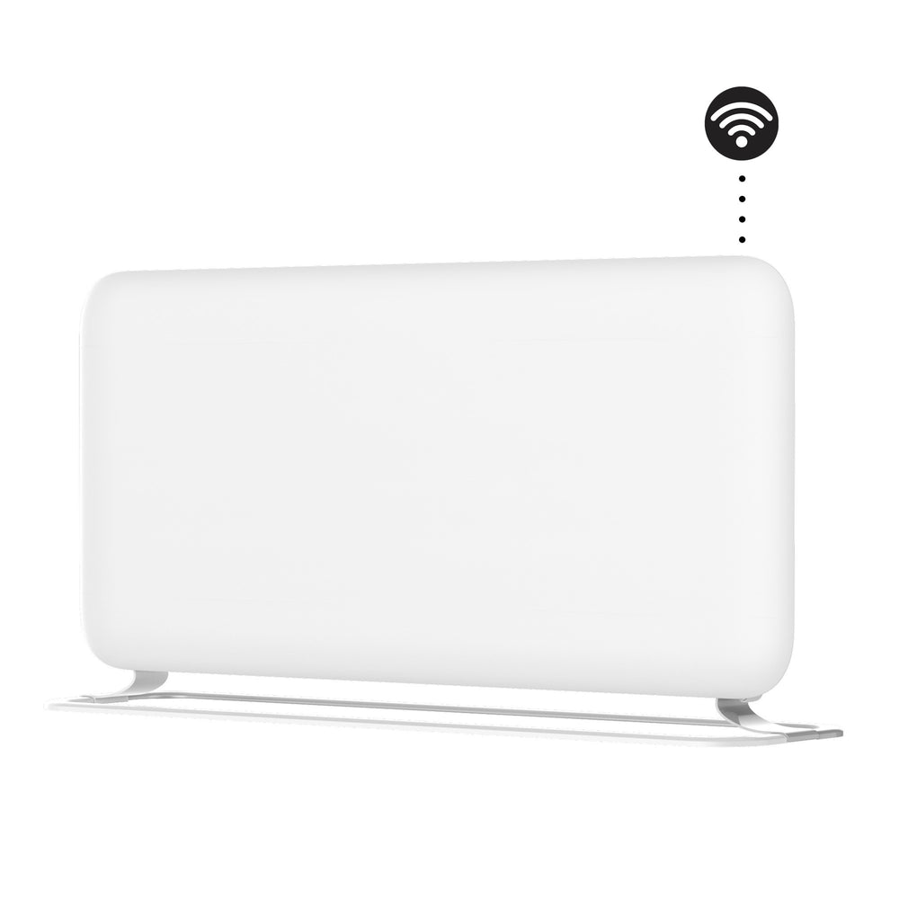 Mill steel wifi paneelverwarming pa1500wifi4a met voet, 1500 watt convector (wit, wifi 2,4 ghz (wifi 6), bluetooth 5.2, zigbee 3.0 + app)