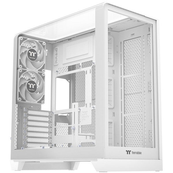 Thermaltake view 390 tg snow midi tower behuizing (wit | 2x usb-a | 1x usb-c | tempered glass)