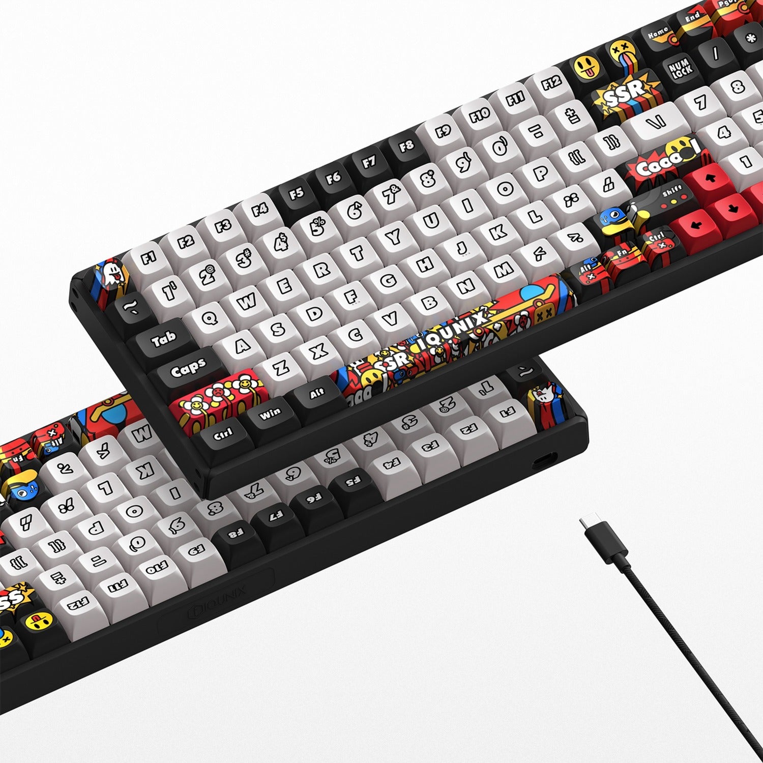 Iqunix F97 Graffiti Diary Draadloos Mechanisch Toetsenbord