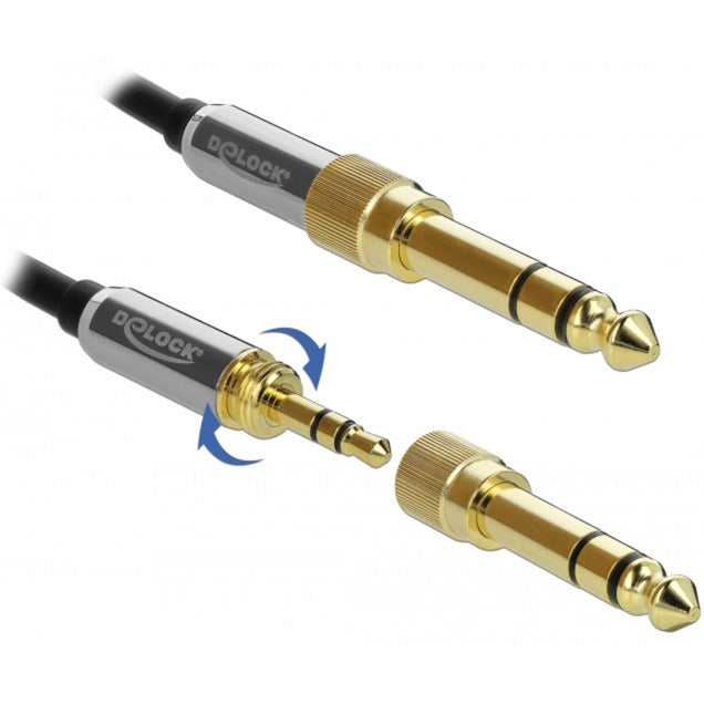DeLOCK DeLOCK Stereo Jack 3,5 mm 3-Pin mannelijk > vrouwelijk