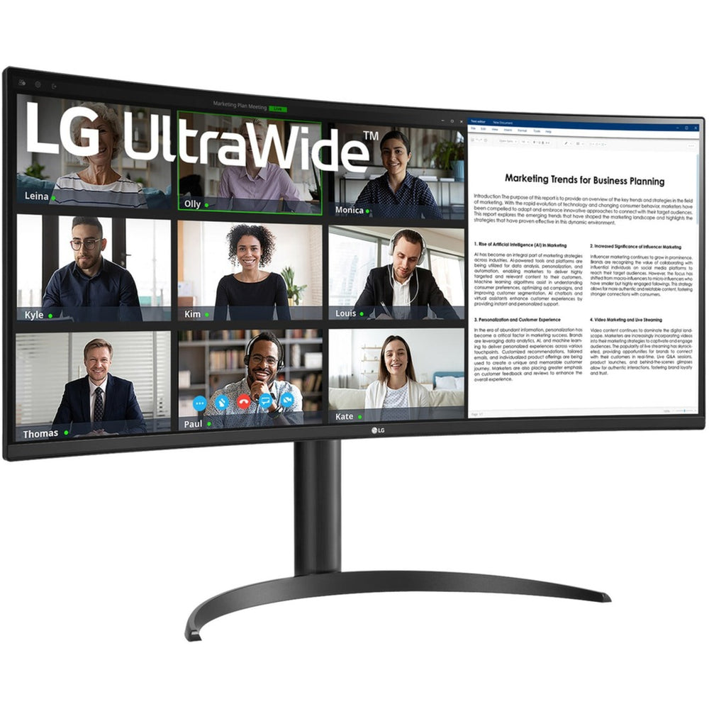 Lg ultrawide 34wr50qk-b 34 curved monitor (zwart, 2x hdmi, displayport)