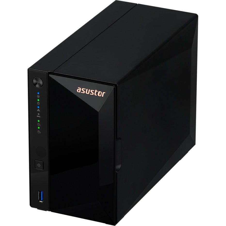 Asustor drivestor 2 pro gen2 nas (zwart, usb)