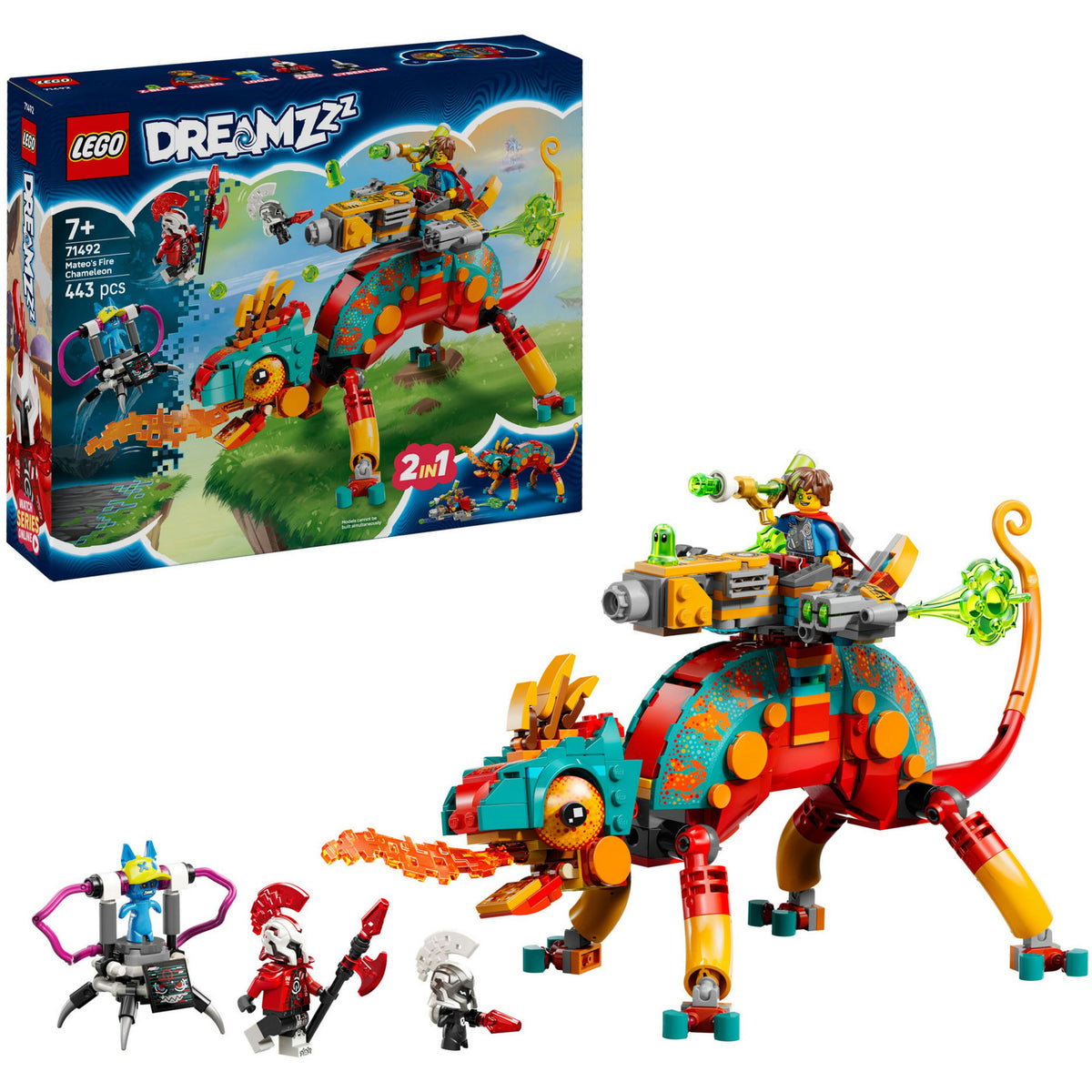 Lego dreamzzz - mateo's vuurkameleon constructiespeelgoed (71492)