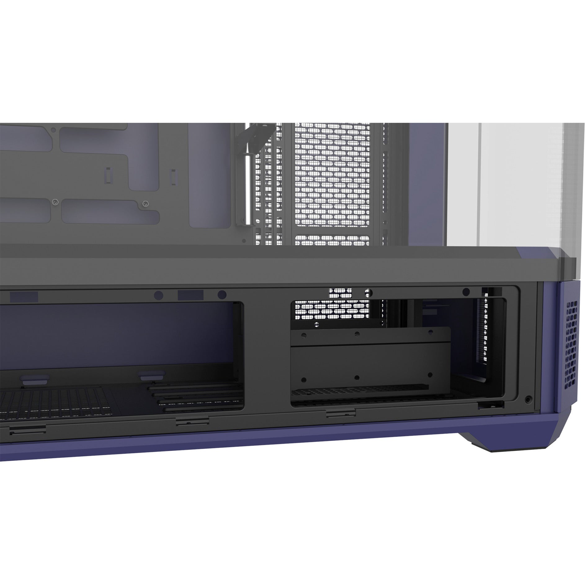 Thermaltake view 600 tg future dusk big tower behuizing (paars zwart | 2x usb-a | 1x usb-c | tempered glass)