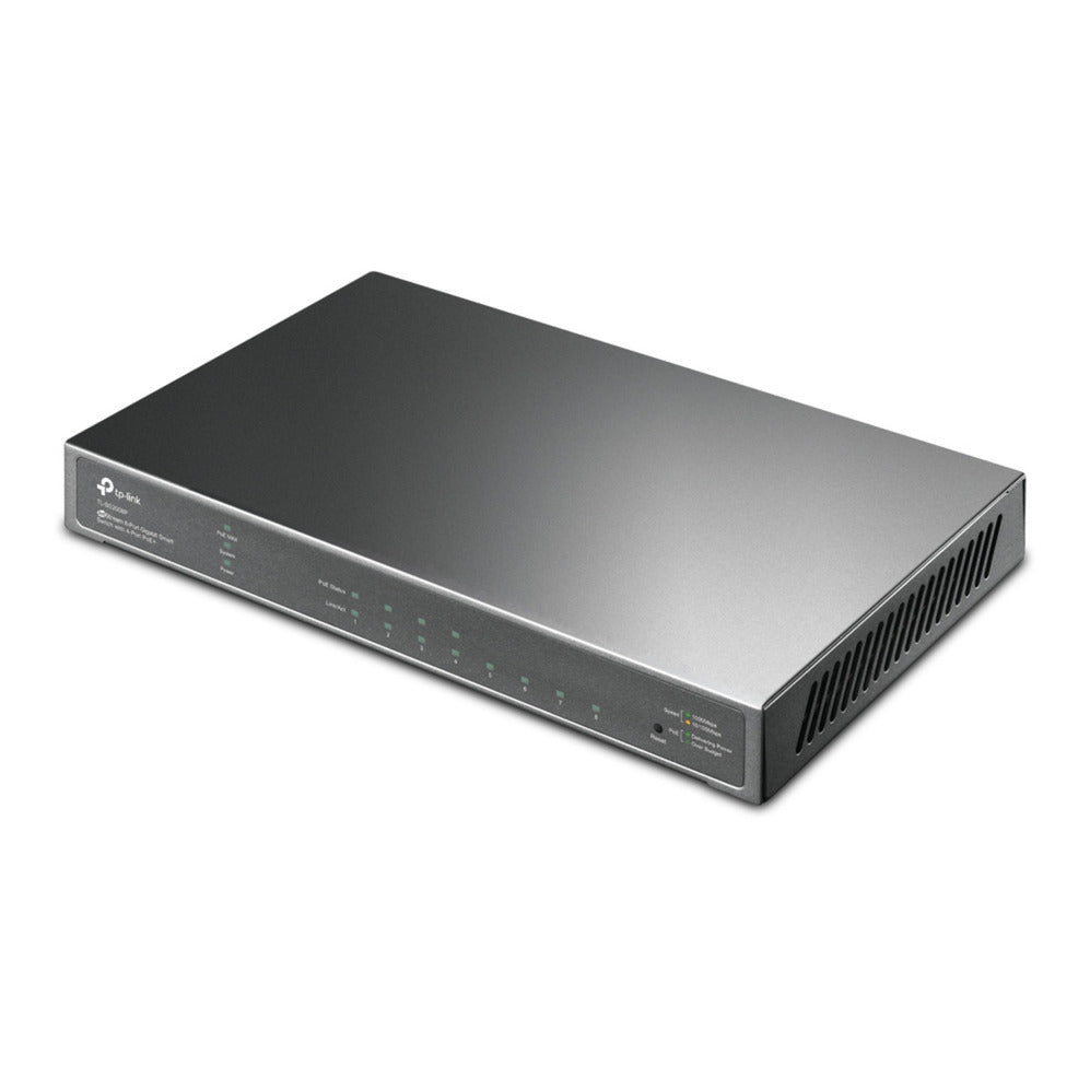 Tp-link omada sg2008p 8-poorts gigabit jetstream smart-switch (zwart, 4x poe+)