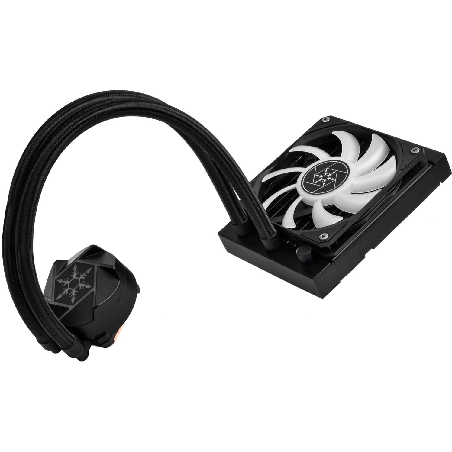 Silverstone vida 120 slim waterkoeling (zwart)