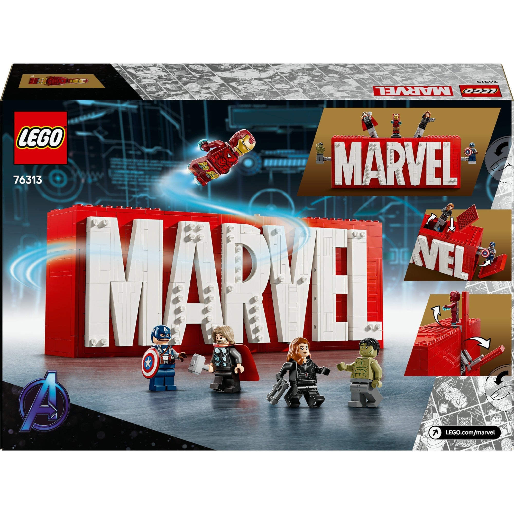 Lego superhelden 76313 wonderlogo en minifiguren