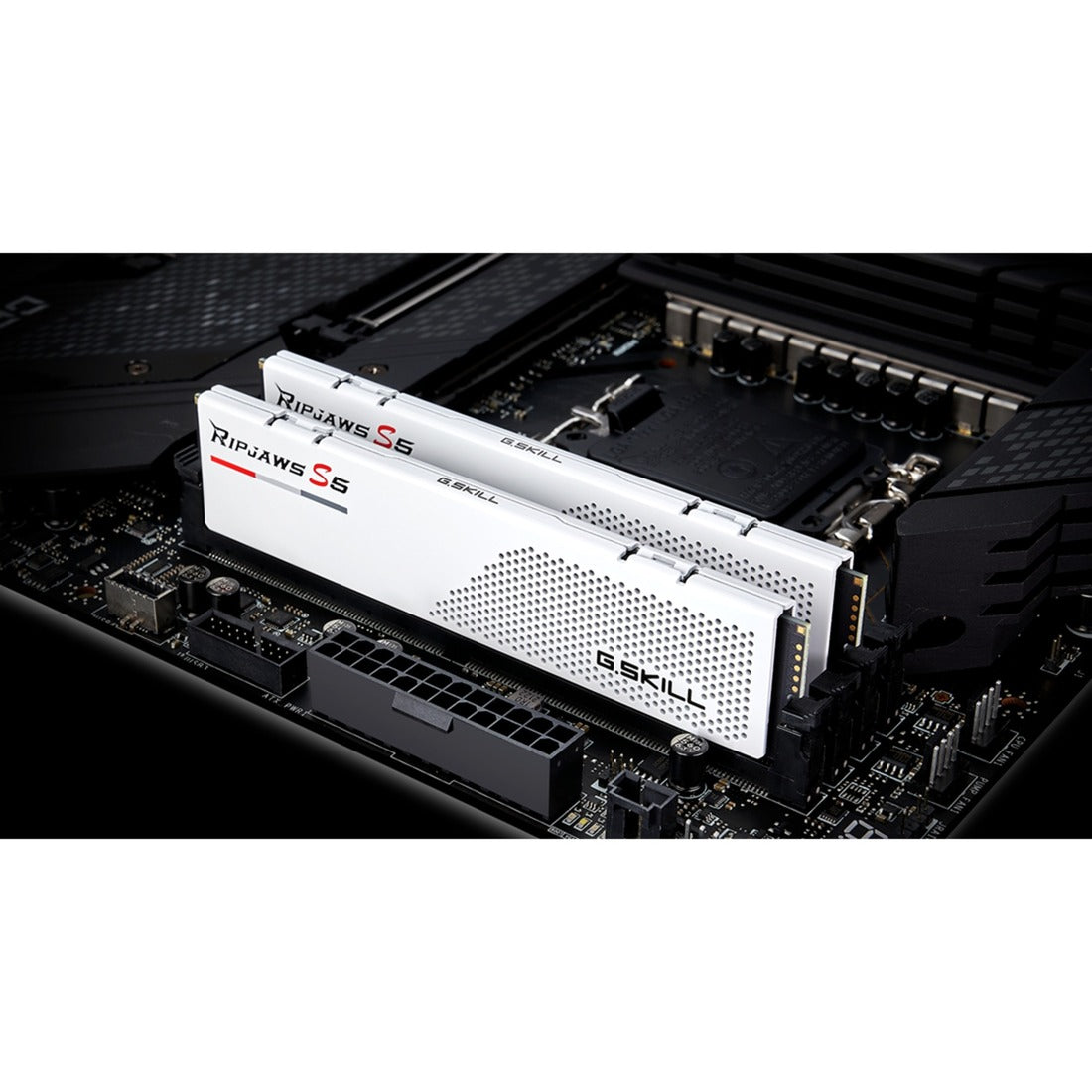 G.skill 32 gb ddr5-5600 kit werkgeheugen (wit, f5-5600j4040c16gx2-rs5w, ripjaws s5, xmp)