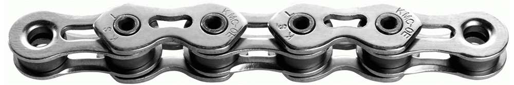 Kmc ketting k1sl 1 8 breed zilver 100s