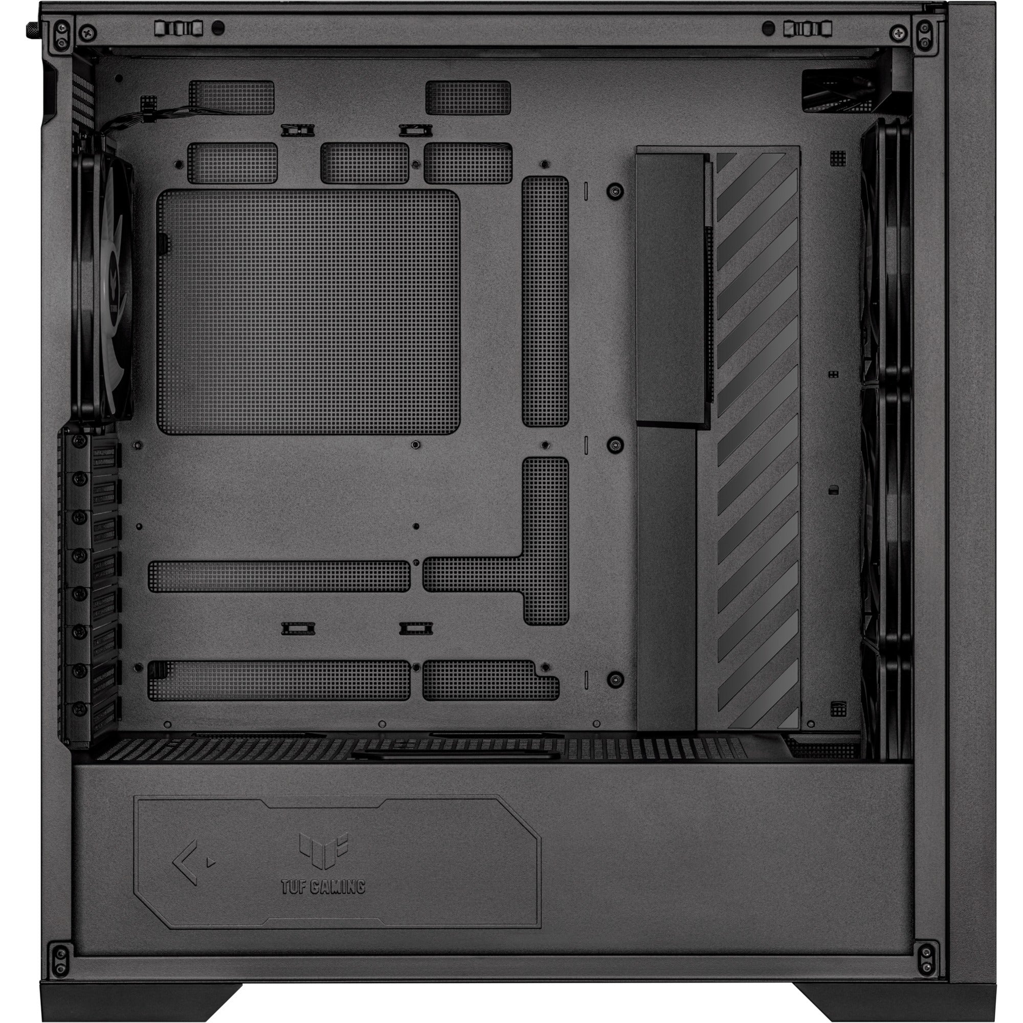 Asus tuf gaming gt302 argb midi tower behuizing (zwart | 2x usb-a | 1x usb-c | rgb | tempered glass)