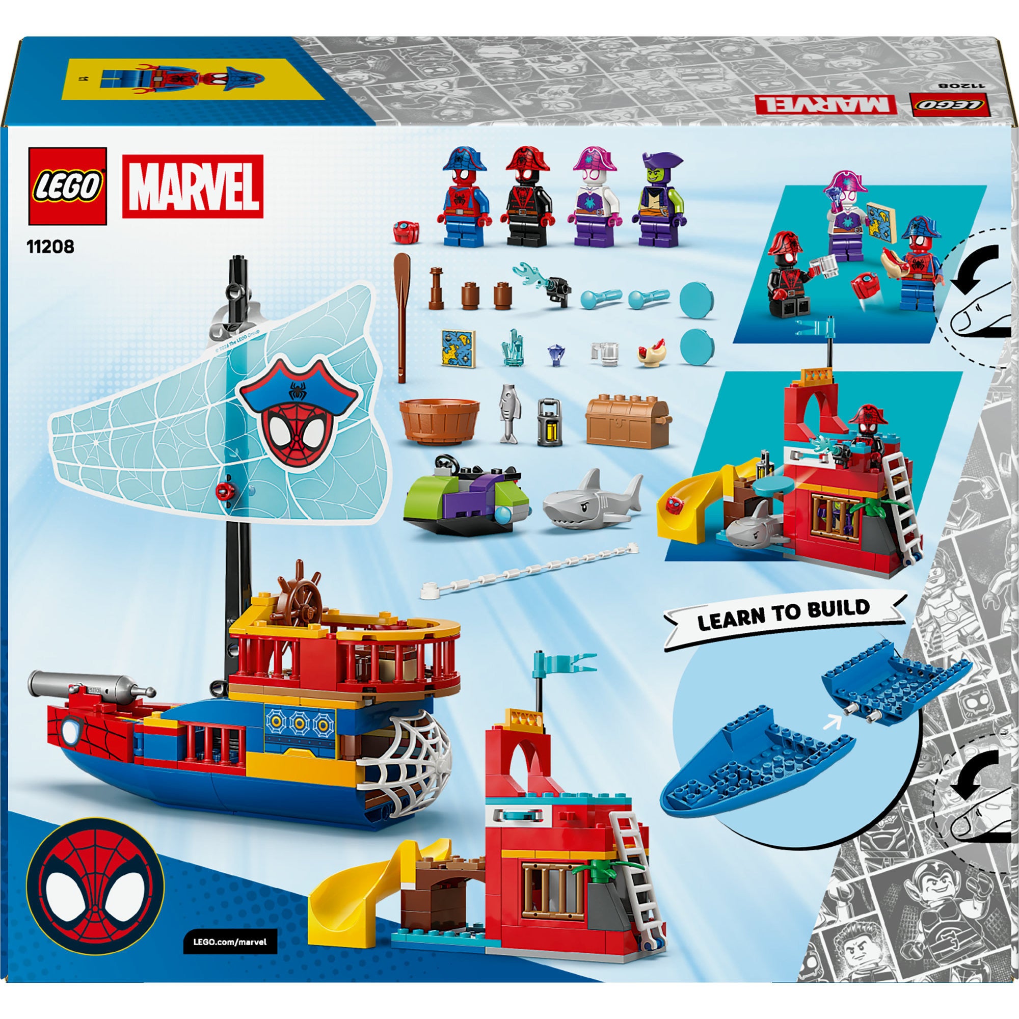Lego marvel 11208 team spidey piratenschip