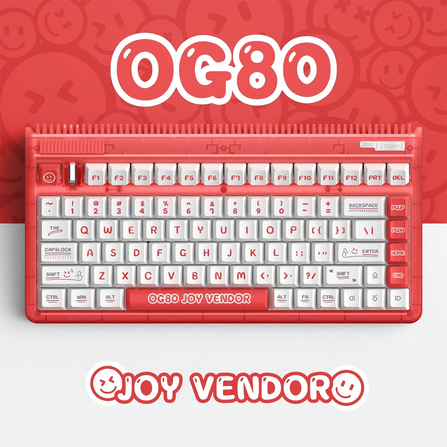 Iqunix OG80 Joy Vendor draadloos mechanisch toetsenbord
