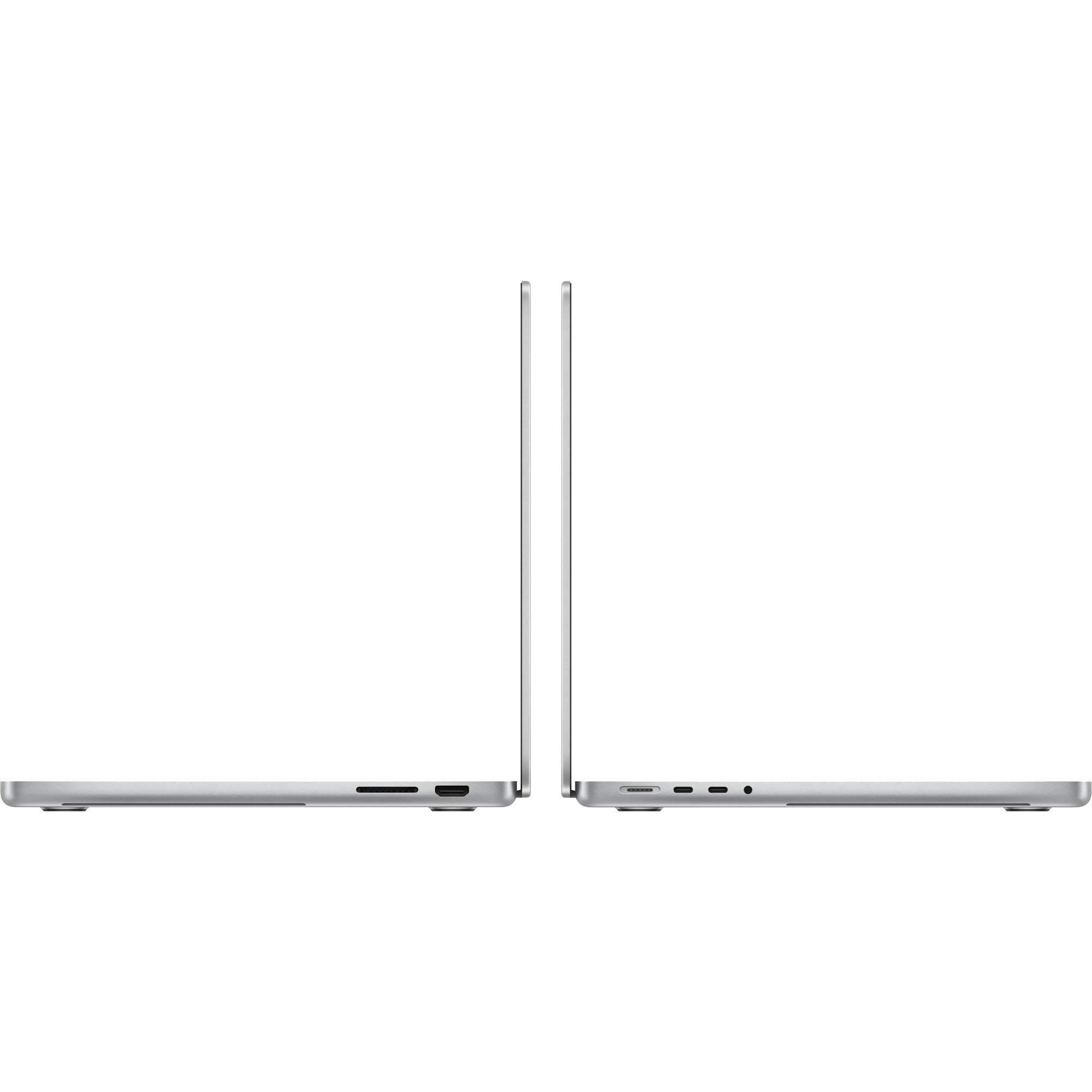 Apple macbook pro 2023 14 (mr7j3n a) refurbished laptop (zilver | m3 8 core | 10‑core gpu | 8gb ram | 512 gb ssd)
